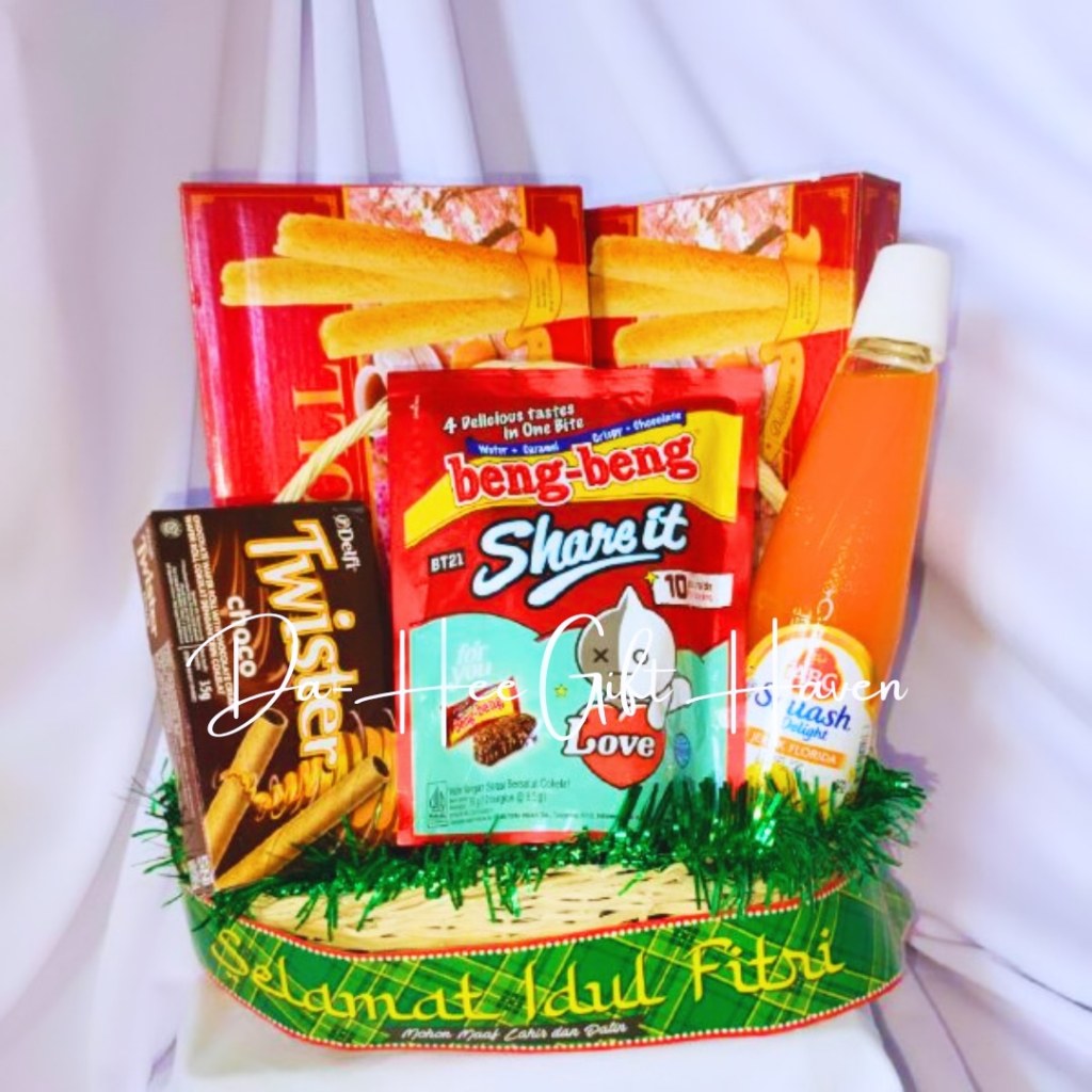 Parcel Lebaran Isi Sirup dan Jajan Snack Terbaik