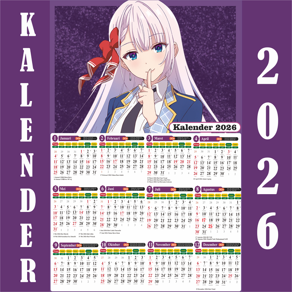 Kalender anime 2026