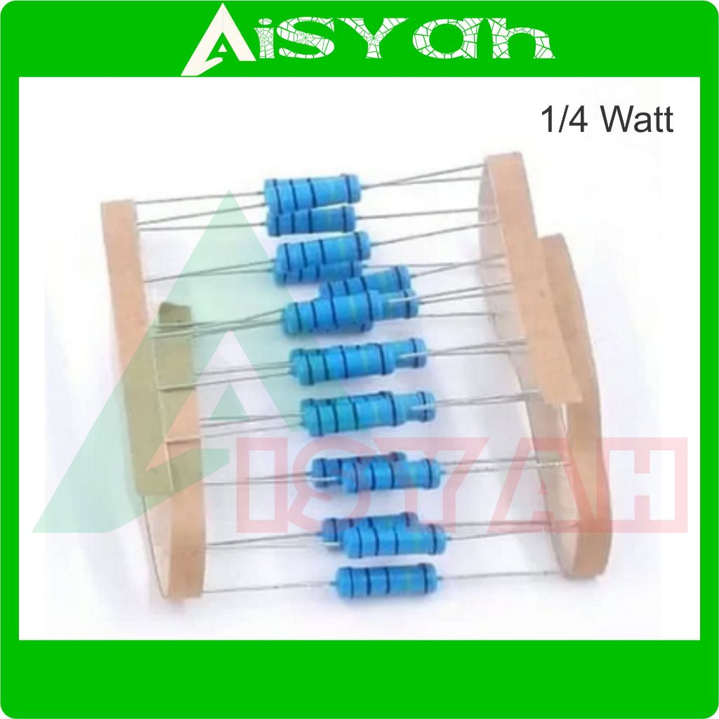 10PCS Resistor 10ohm 1/4W 0.25W 1% METAL FILM 0.01KILO 10 ohm