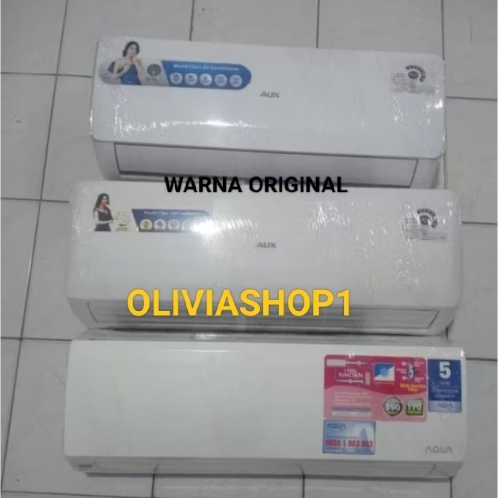 KIPAS ANGIN MODEL AC FREE REMOT (WARNA ORIGINAL)MEREK AUX MIDEA AQUA DLL+ GELL PENDINGIN