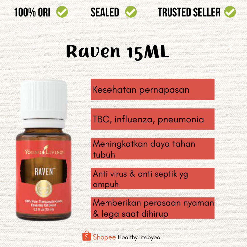 Raven 15ml young living raven essential oil raven yleo