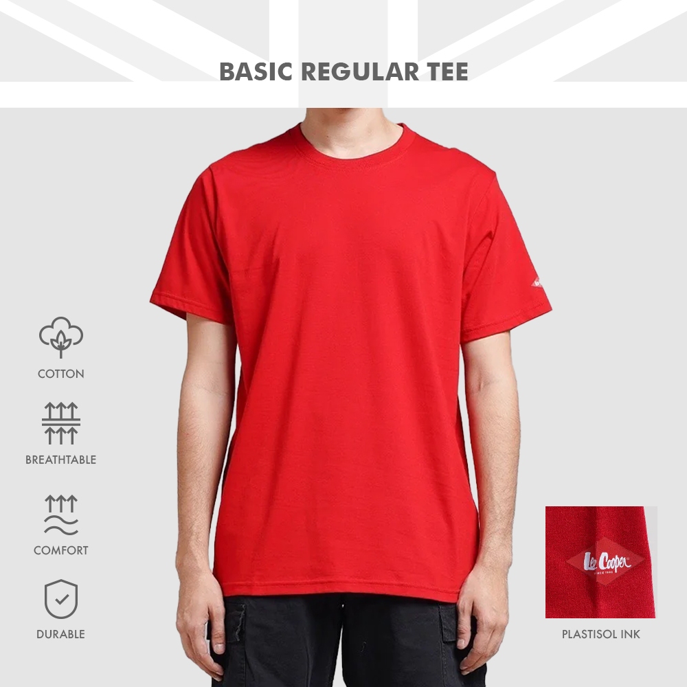 Lee Cooper T-shirt Basic Regular Tee Red