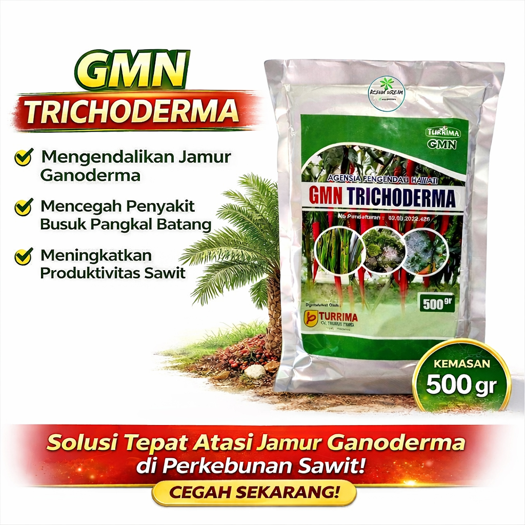 Pupuk Fungisida Hayati Anti Jamur GANODERMA Pada Tanaman Kelapa Sawit, Obat Penyakit Jamur Genoderma