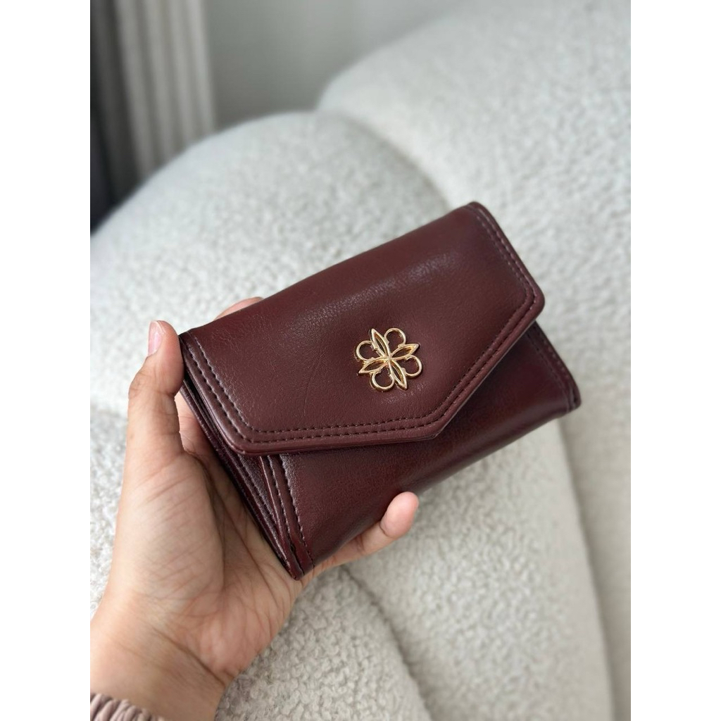 CFG LIORA Tavisha dompet flower kulit pu premium
