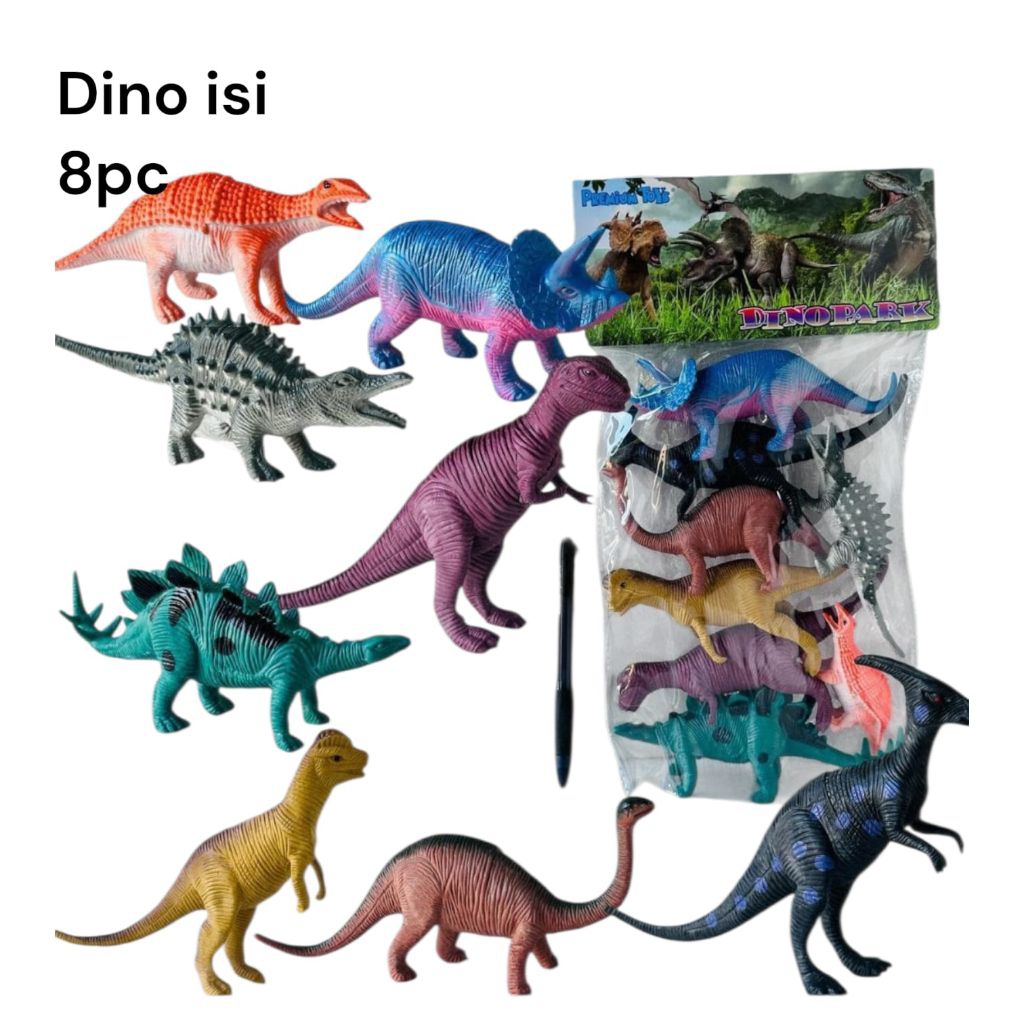 Maiman anak dinosaurus isi 8 pc