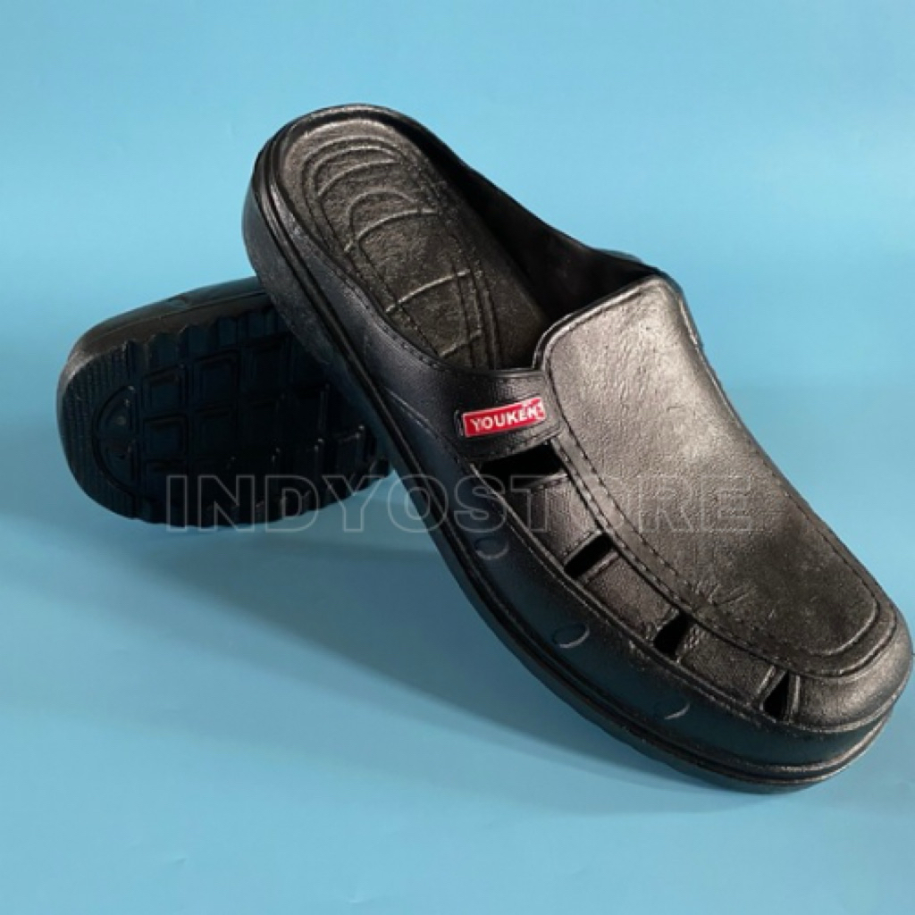 YOUKEN 145 SEPATU SLOP PRIA FULL KARET