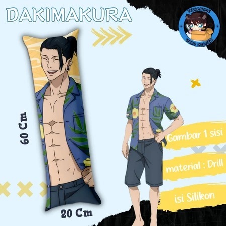 Dakimakura Premium HD / Bantal Guling Peluk Anime Geto Suguru Jujutsu Kaisen