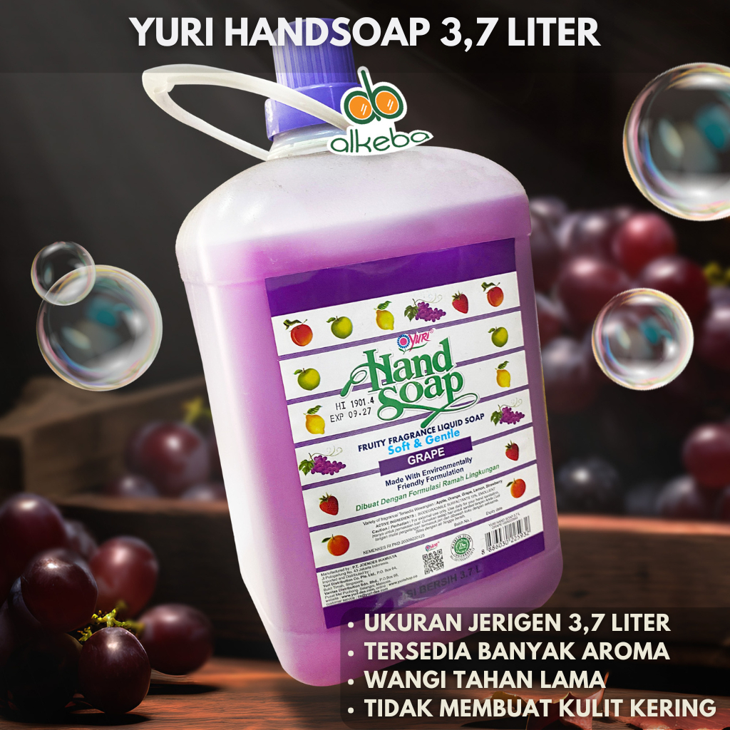 Yuri Handsoap / Sabun Cuci Tangan 3.7Liter / Handsoap Yuri 3,7 Liter