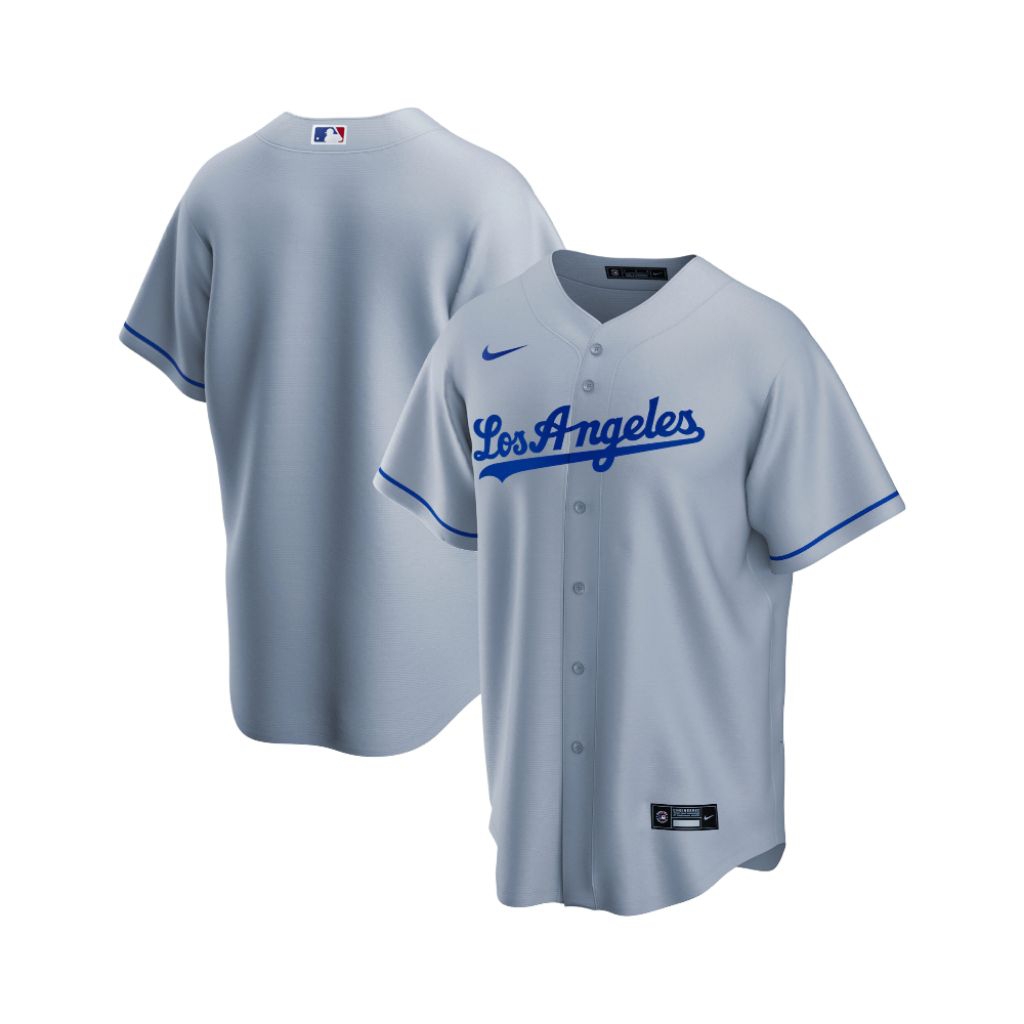 MLB Men's Los Angeles Dodgers Nike Gray Road RepIica Jersey