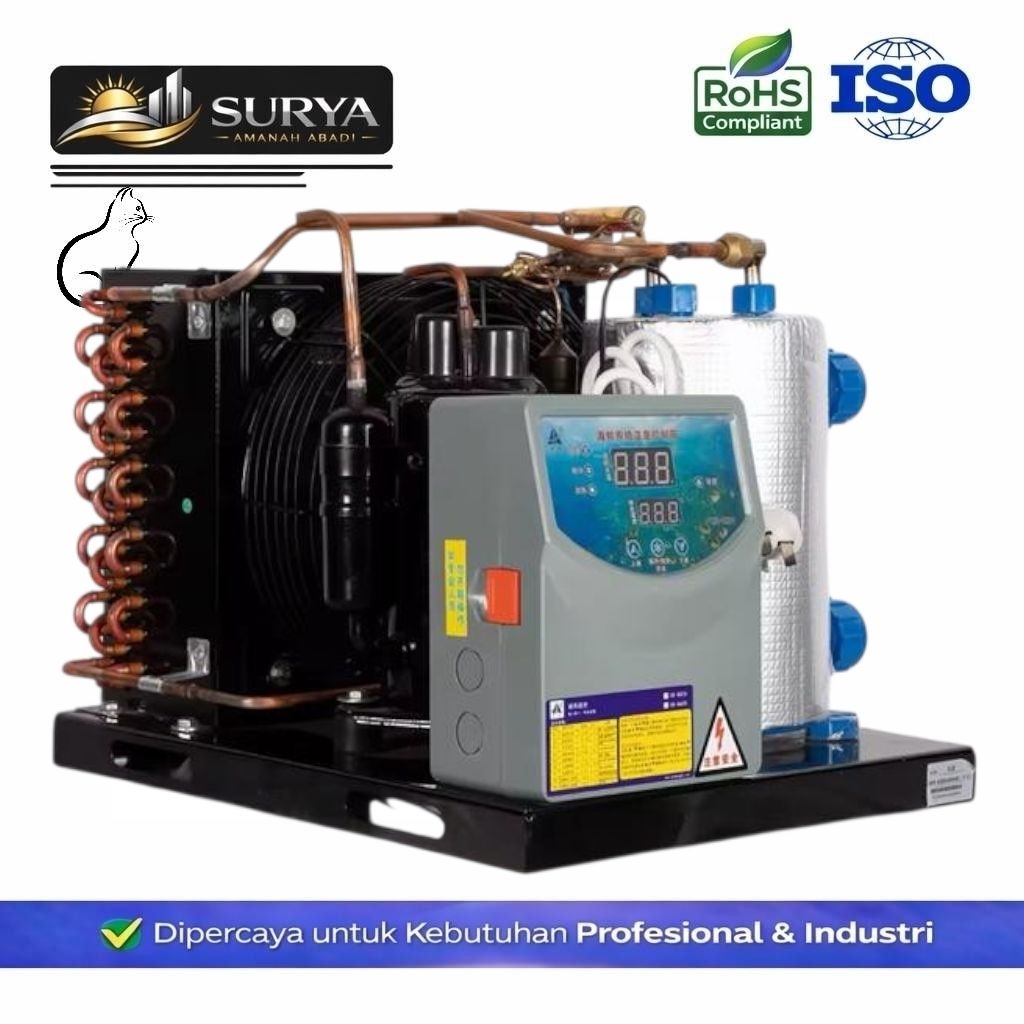 SAA - Mesin Pendingin Air Kolam Ikan Spa Aquarium Industrial Seafood Fish Chiller | Chiller Anti Kar