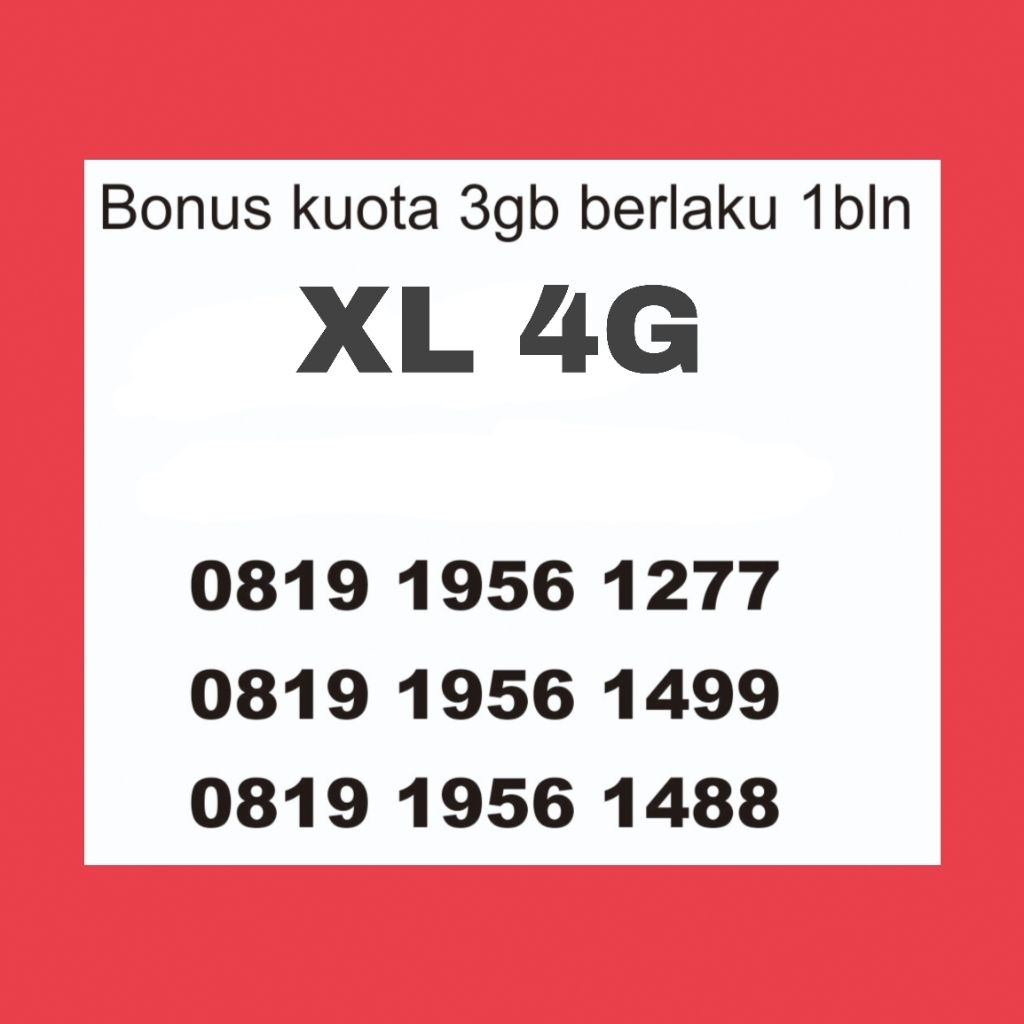 NOMOR CANTIK XL HOKI chip sudah support sinyal 5G