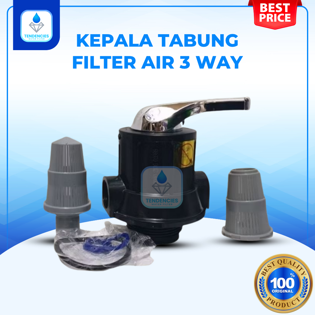 Kepala Tabung FRP 3 Way - Kepala Tabung FRP 5 Way - KEPALA TABUNG FRP OTOMASIS BACKWASH