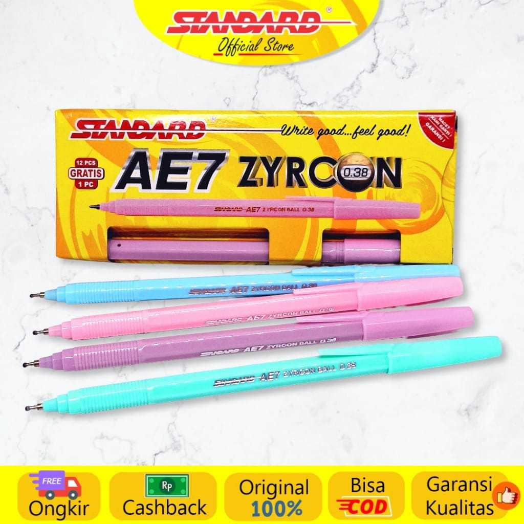 (13Pcs) Pulpen Ae7 zyrcon / Crystal Standard