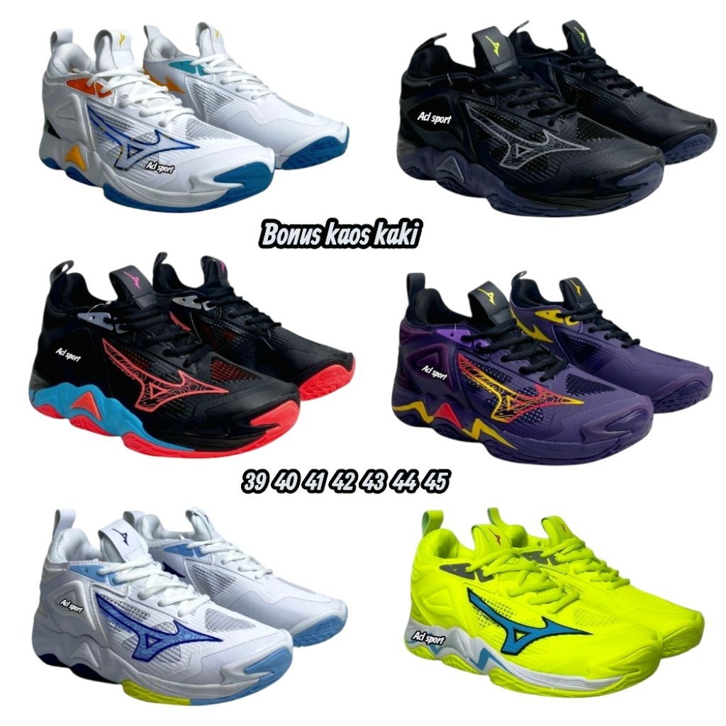 Sepatu Mizuno wave momentum 3 low / sepatu Mizuno wave lightning z6 premium