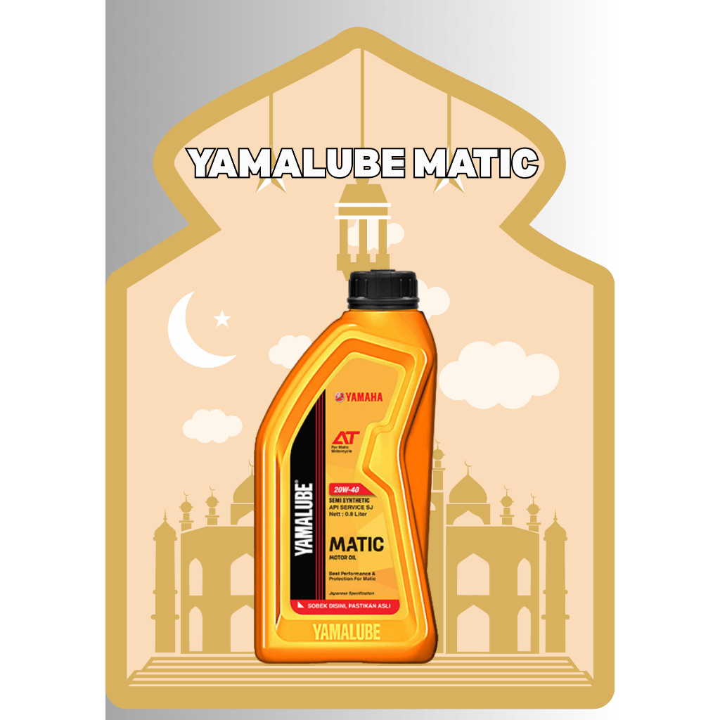 PROMO RAMADHAN YAMALUBE MATIC 800ML - Oli Terbaik untuk Motor Yamaha & GEAR OIL 120ML