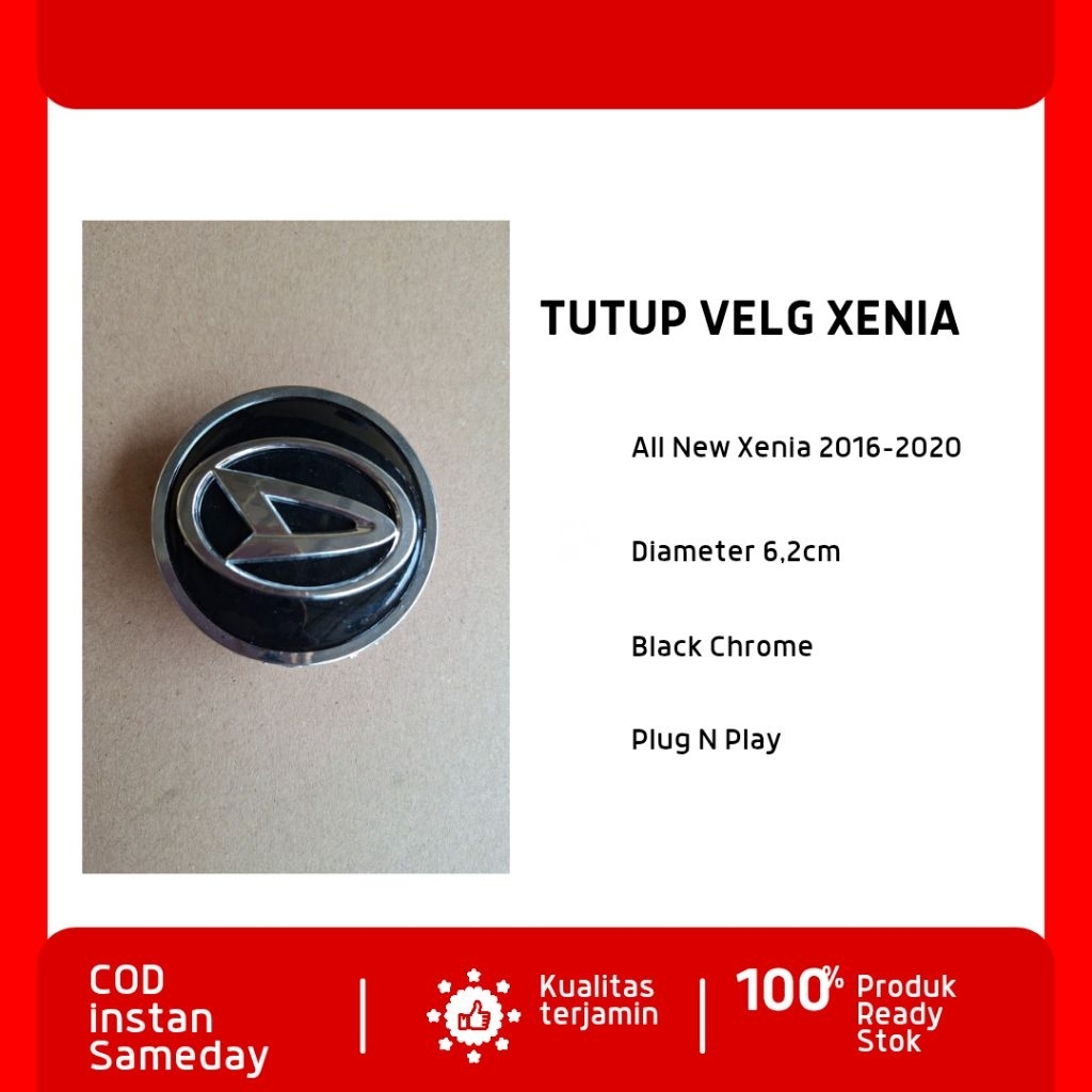 Tutup velg racing dop roda mobil xenia 2016-2020 harga satuan