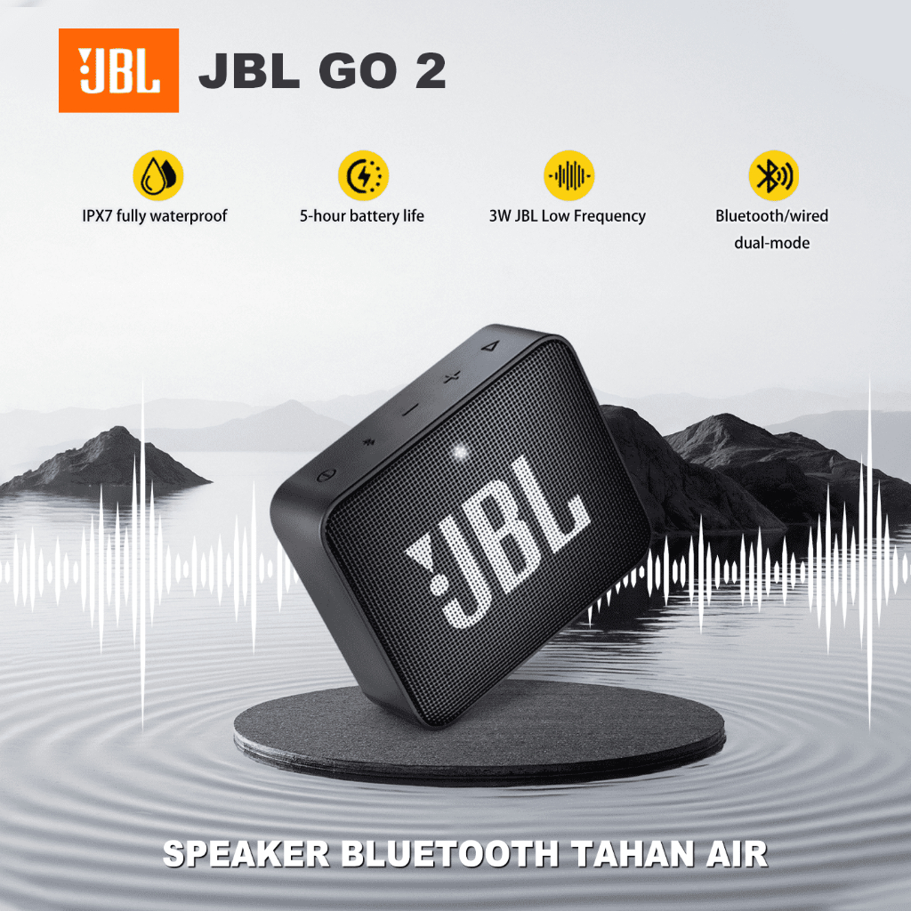 JBL Go 2 Portable Speaker Wireless Bluetooth Speaker IP67 Waterproof And Dustproof Speker Bluetooth 