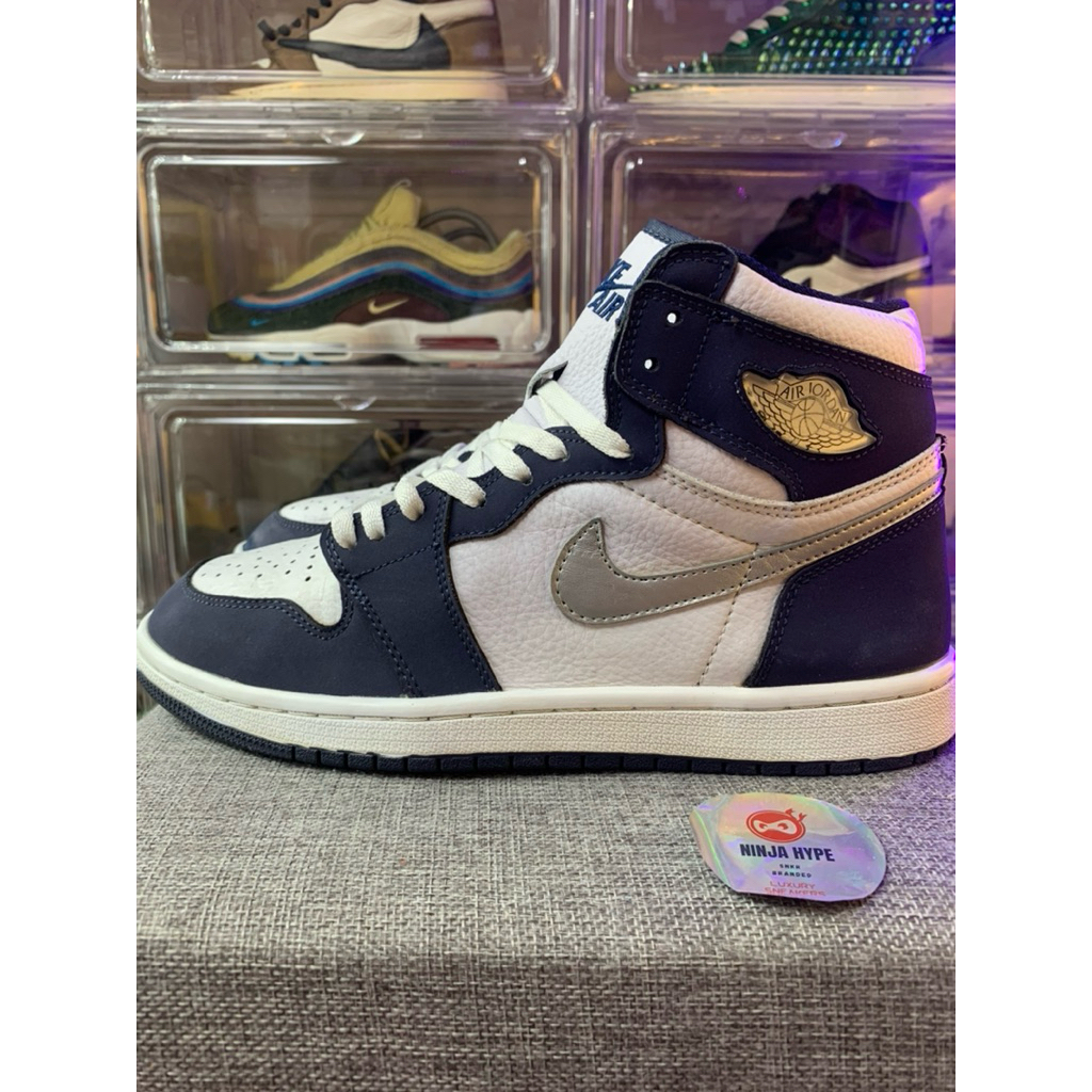 AJ 1 RETRO HIGH MIDNIGHT NAVY , SEPATU , SHOES , SNEAKERS