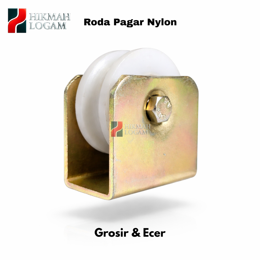 HL - Roda pagar nylon 6, 7, 8 cm | roda nilon anti berisik | roda pagar stainless