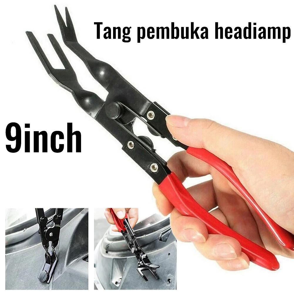 9 Inch Tang Pembuka Headlamp Mobil Pembuka Lensa Lampu Depan Alat Pelepas Keling Plastik