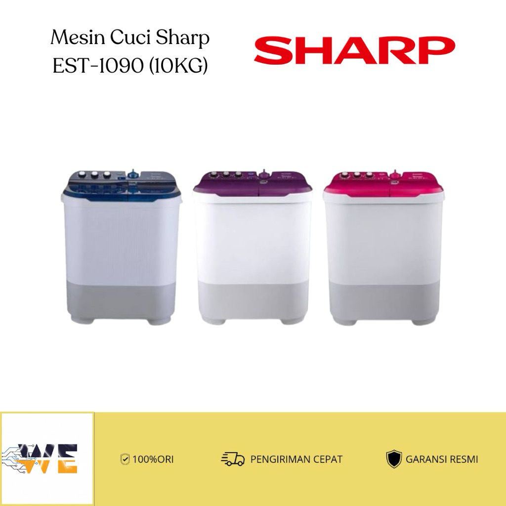 Mesin Cuci Sharp 2 Tabung 10KG, 12KG, 14KG
