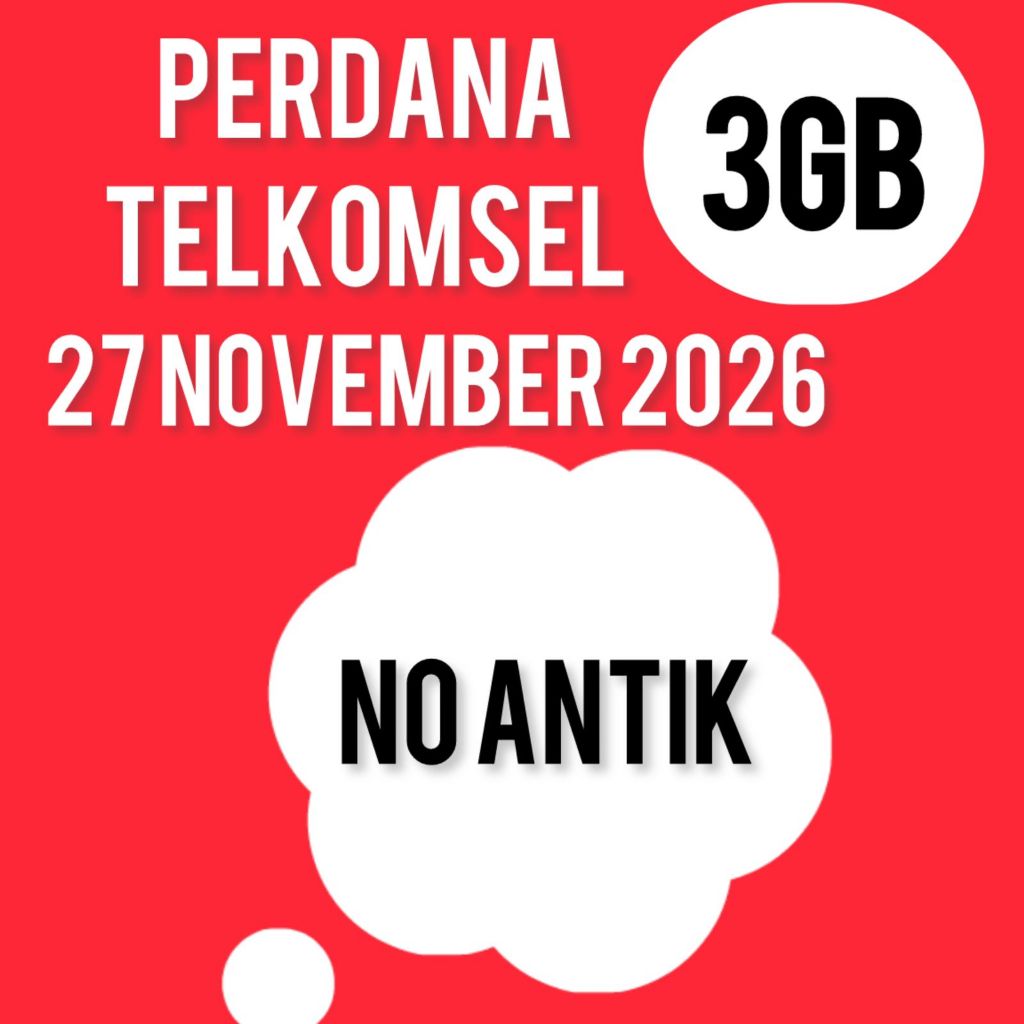 Kartu Perdana Telkomsell 3GB 11 DIGIT NO ANTIK