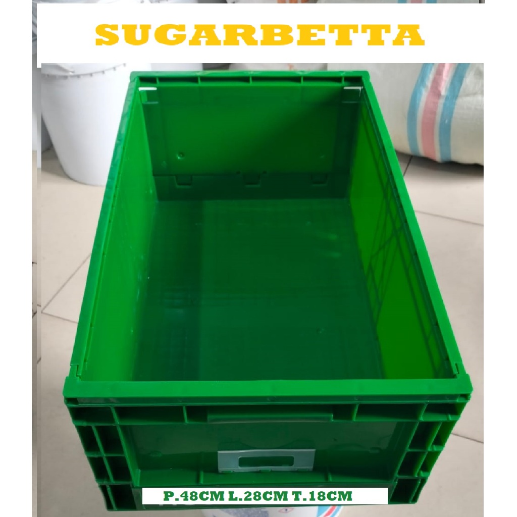 WARNA RANDOM Box Contener Plastik  Ukuran 48x28x18cm