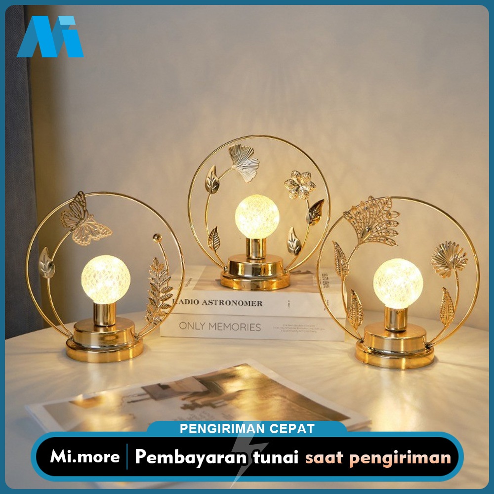 Mi.more Lampu Meja LED Bertenaga Baterai Untuk Kamar Tidur, Lampu Samping Tempat Tidur, Dekorasi Pes