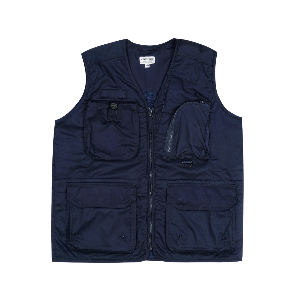 MGee Jacket Vest Pria Rompi Original Mgee West C002 Navy