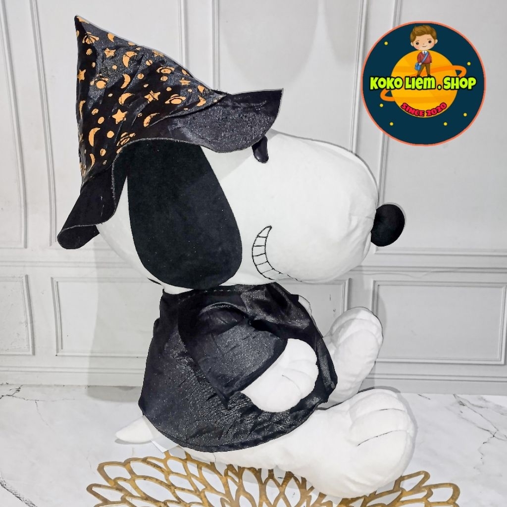 Boneka Vintage Figure SNOOPY MAGIC THEME & SMILE (Besar XL 48cm) ORIGINAL PEANUTS SEGA 2015 (KOLPRI)