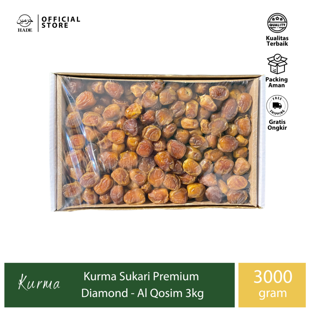 Al Qosim - Kurma Sukari MZ Al Qosim - 3kg - Asli Sukari 100%