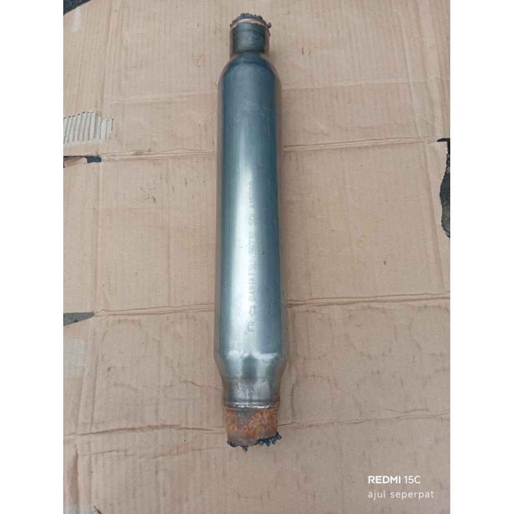 knalpot resonator mobil calya sigra aiyla seken original