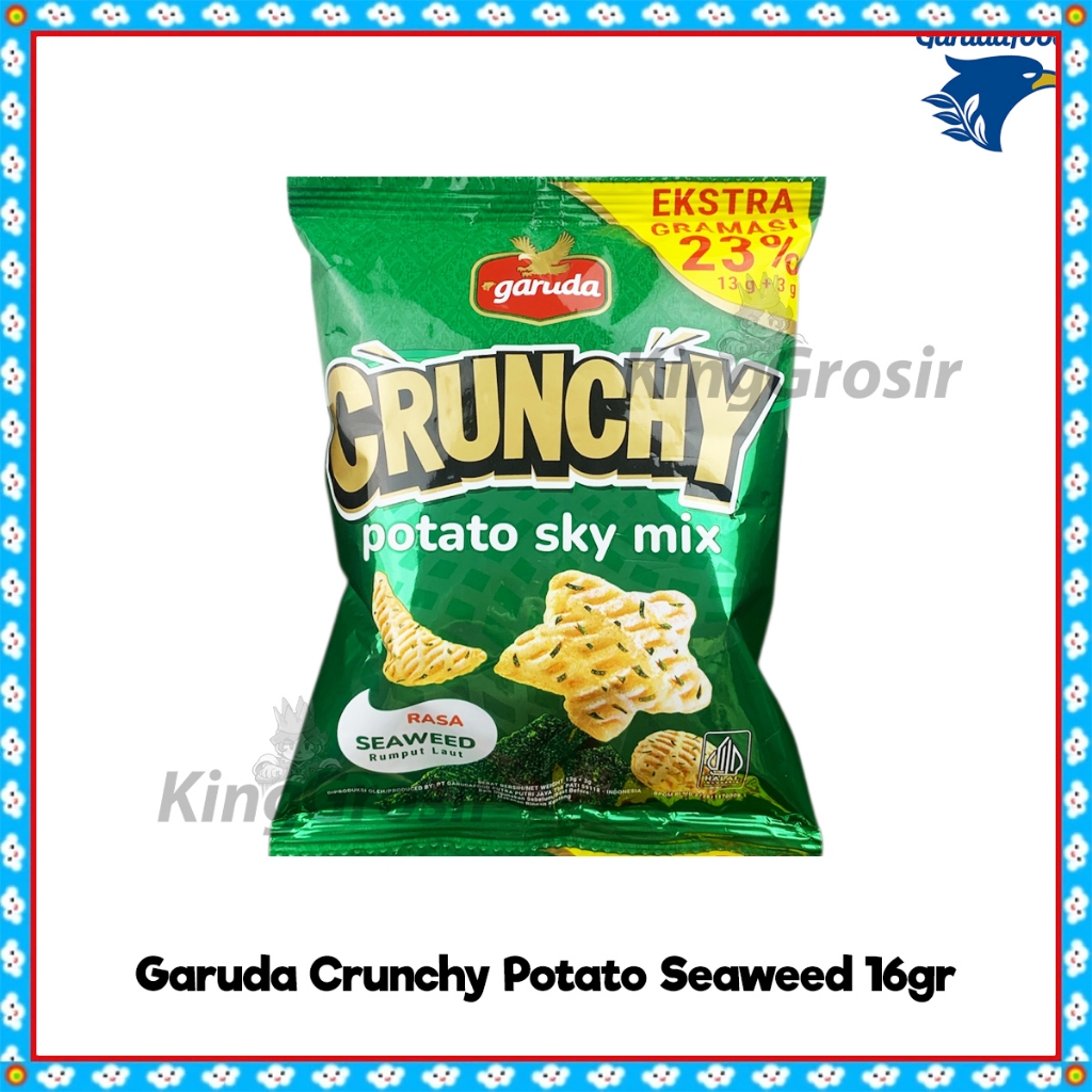 Garuda Crunchy Potato Sky Mix Renceng Isi 10's / Garuda Crunchy Corn Tornado Renceng Isi 10's