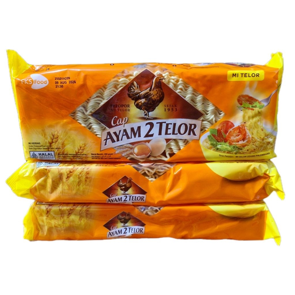 Mie Telur Cap Ayam 2 telor 200g