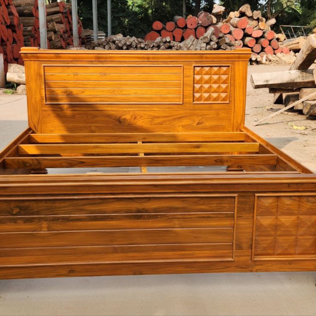 Dipan Minimalis Modern Terbaru Kayu Jati Perhutani