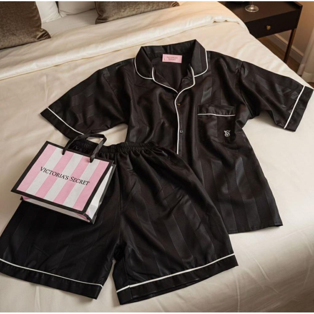 PIYAMA VC / PAJAMAS PIYAMA VICTORIA SECRET BAJU TIDUR WANITA NYAMAN (freepaperbag)
