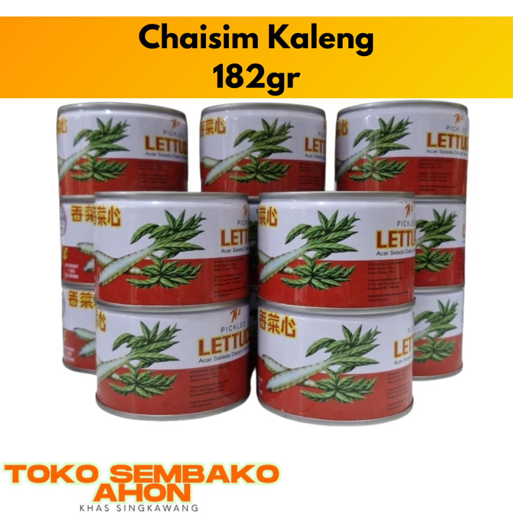 Caisim Kaleng Nc 182 gr | Cai Sim | Pickled Lettuce | Selada Air | Choi Sim | Choisim Kaleng / Caisi
