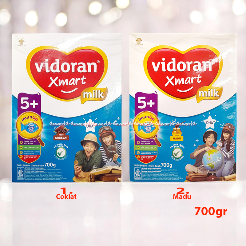 Vidoran Xmart 5+ 700gr Milk Rasa Madu Coklat Vanilla Susu Untuk 5tahun Fidoran Smart 5 Plus Vidoran 