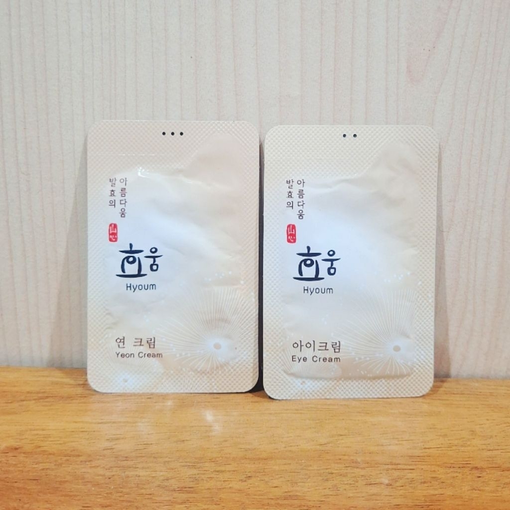 Jutanhak Sansim Hyoum Eye Cream, Yeon Cream, Yeon Essence  / Krim Mata, Serum Korea (sachet/sample)