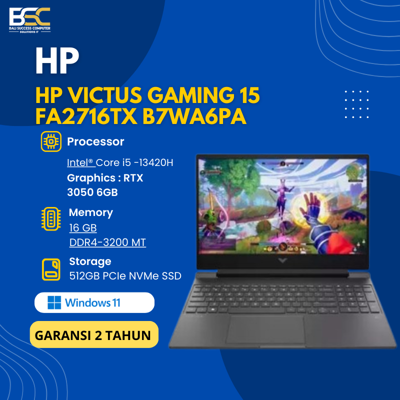 HP Victus 15 Gaming i5 13420H 16GB 512GB SSD RTX Windows 11 – Mica Silver