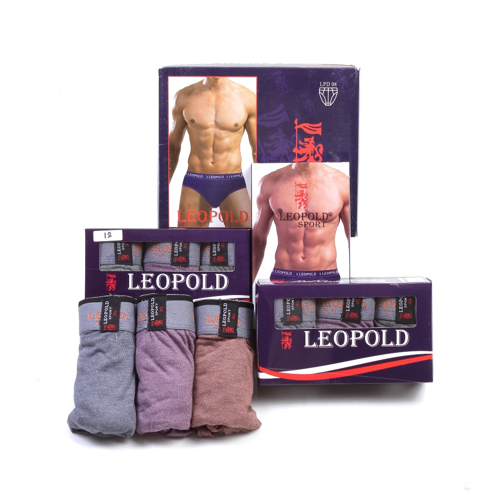 CD / Celana Dalam Pria merek Leopold 08 SATU BOX ISI 3 PCS