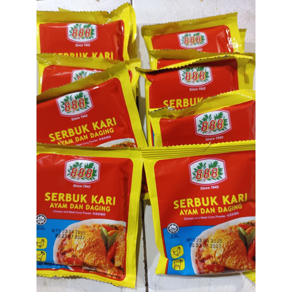 bumbu kari ayam & daging asli kari 888 malaysia serbuk kari ayam dan daging malaysia