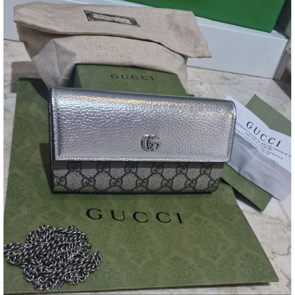 GUCCI WOC Silver Authentic