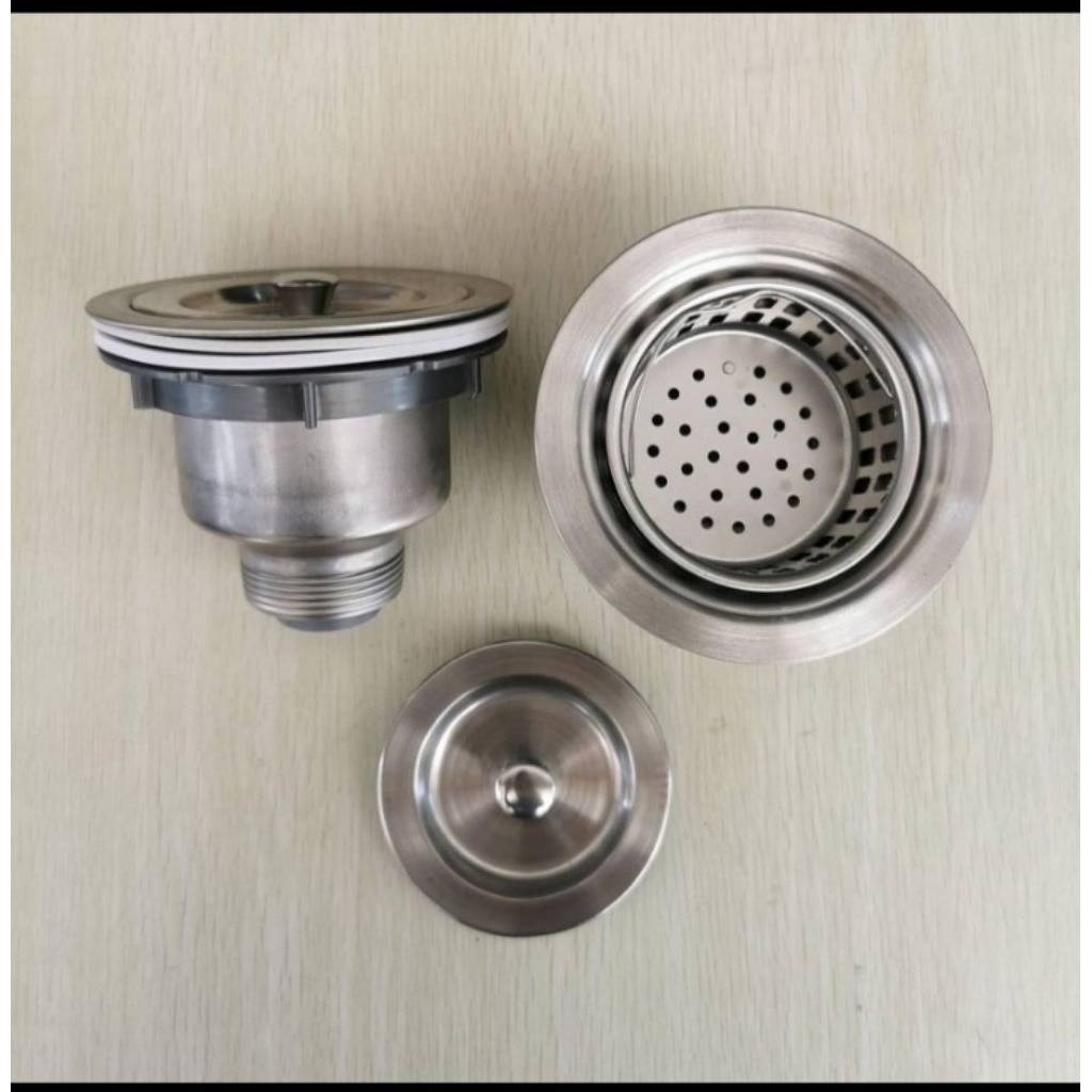 Afur keranjang Full Stainless Saringan Bak Cuci Piring Wastafel Sink Avur Savic - Anti karat