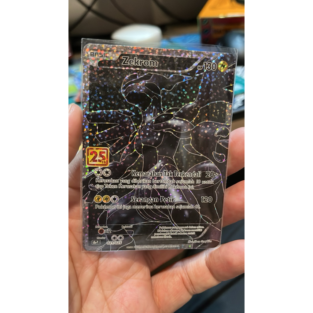 TCG POKEMON ZEKROM 25TH ANNIVERSARY - INDO VERSION