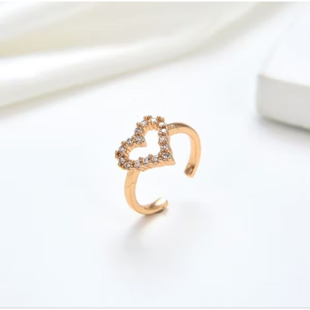 Cincin Titanium Anak Perempuan Anti Karat - Motif Love