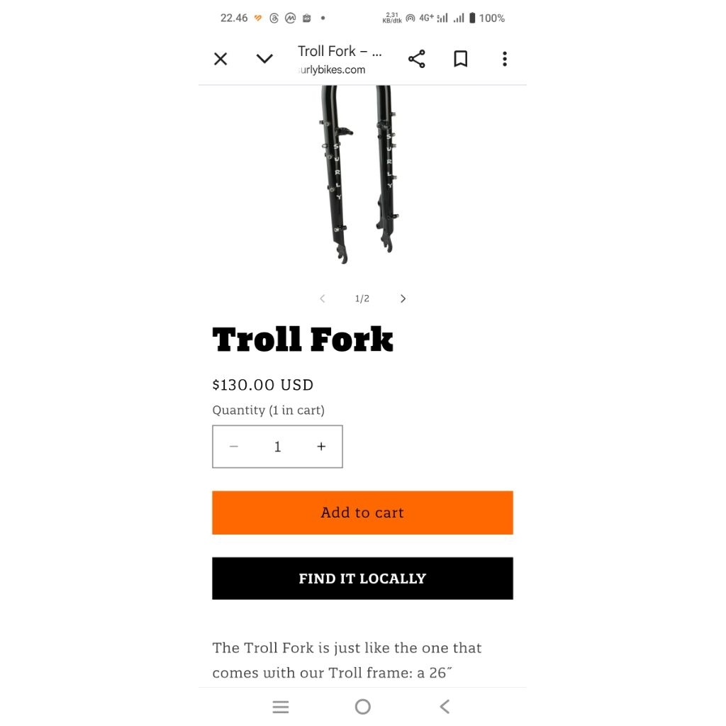 Fork Surly Original 26 27.5 700c