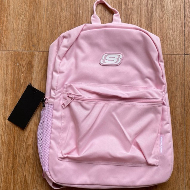 Tas Bagpack Skechers Basic Pink Original 1000% (RESMI STORE)