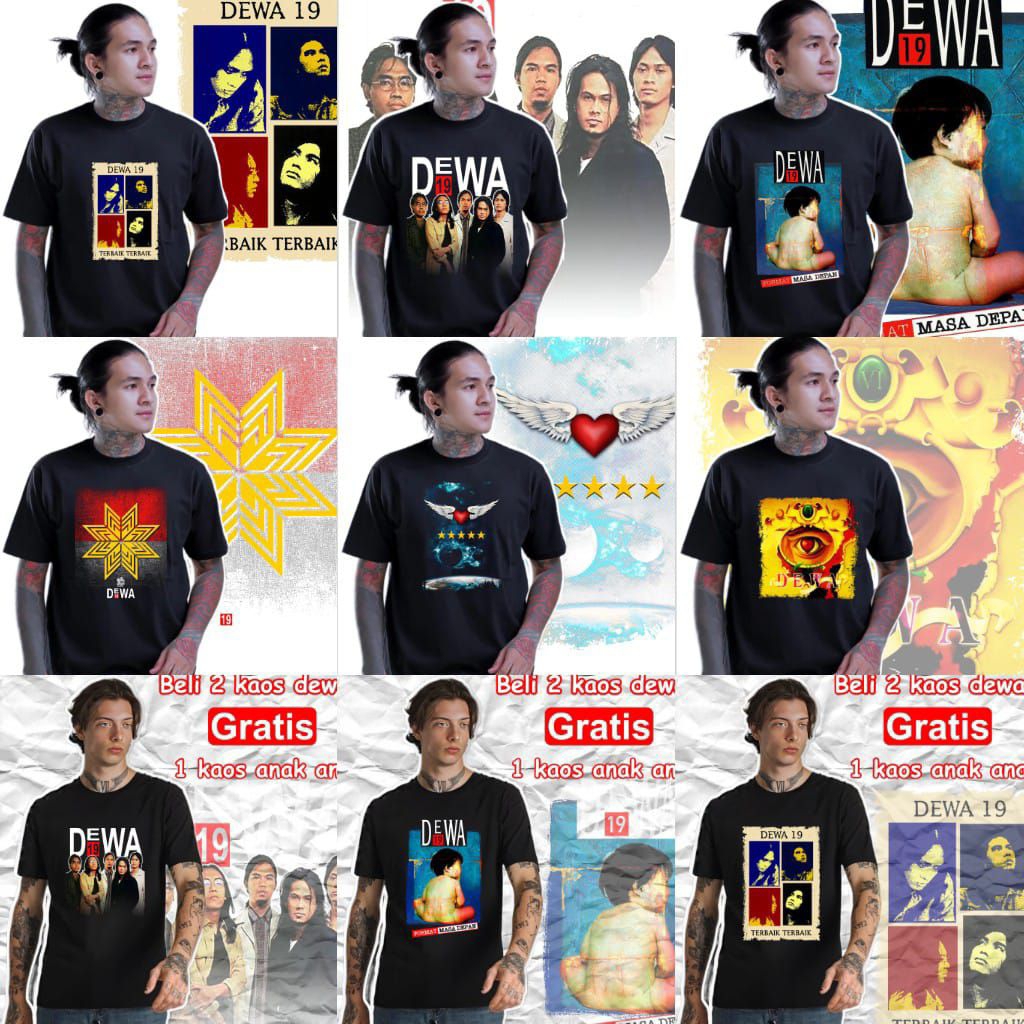 KAOS BAND DEWA 19 // TSHIRT BAND DEWA 19 // KAOS BAND LEGEND