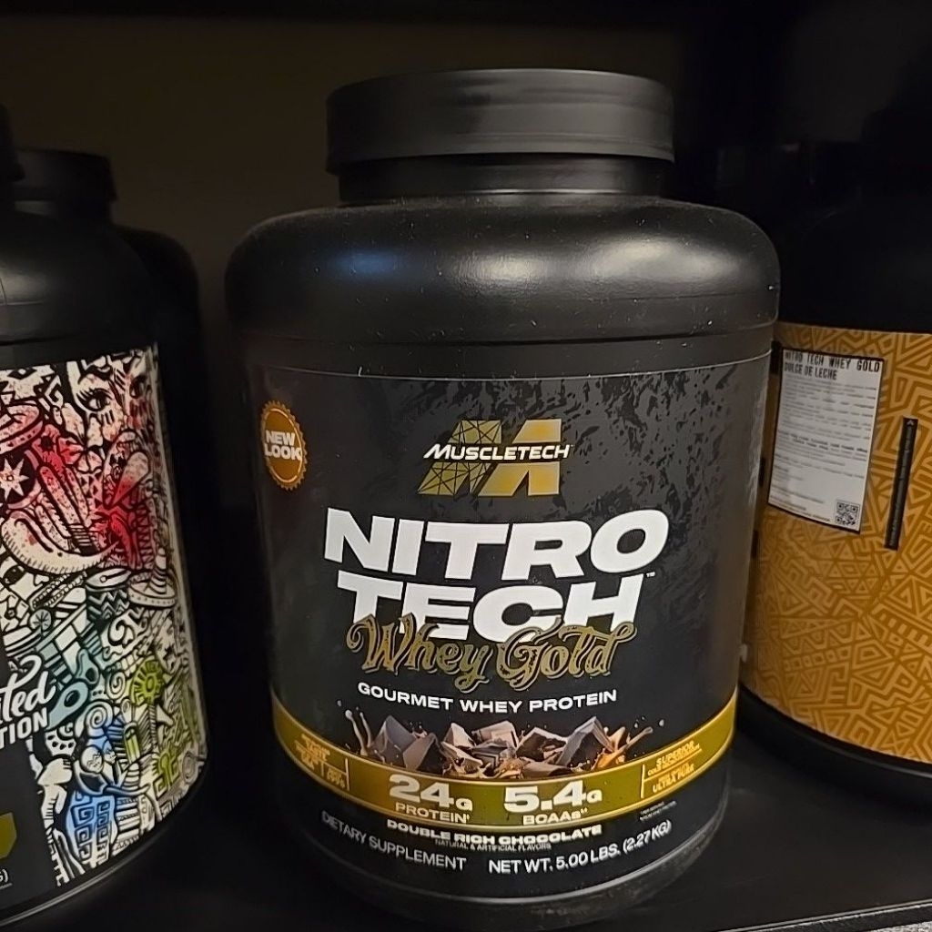 muscletech Nitrotech whey gold 5lbs whey protein susu gym fitness  on gws gold standard
